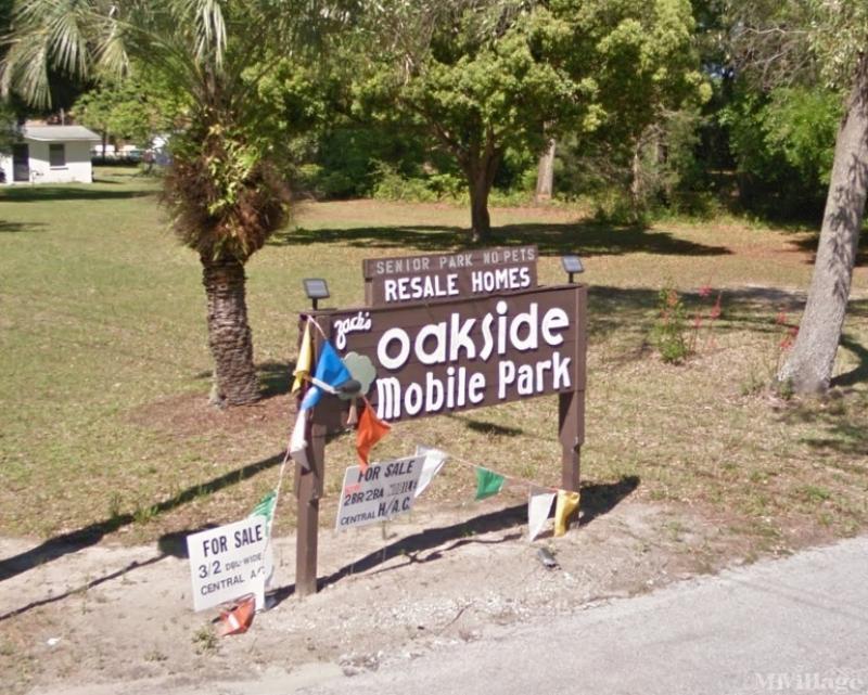 Oakside park sign
